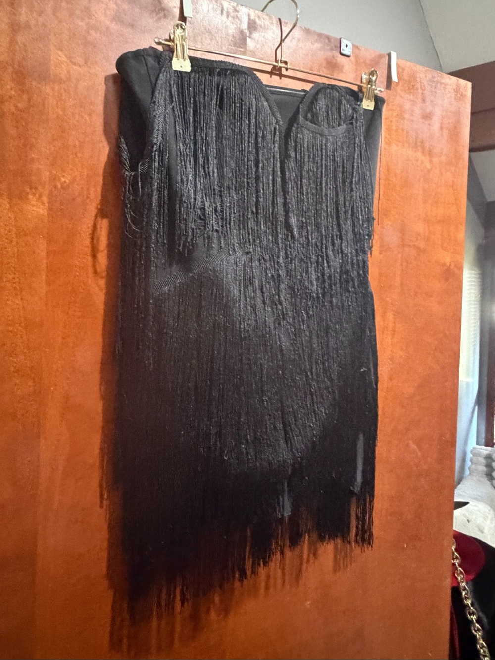 Black Fringe Bodycon Skirt - Women dress, beautiful for a party, cruise, event